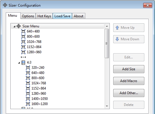 Sizer Configuration(窗口大小调整工具) v4.7