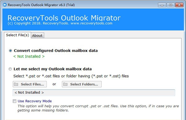 Outlook Migrator(PST转换软件) v6.8