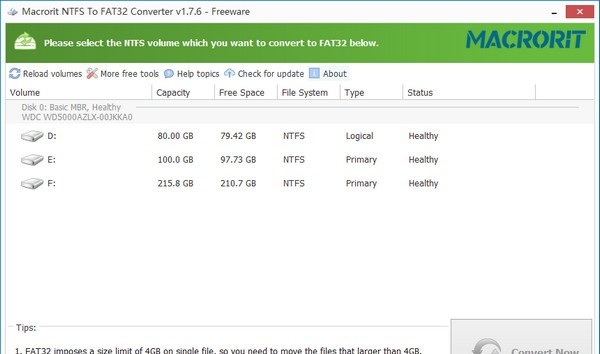 Macrorit NTFS to FAT32 Converter v1.7.12 Macrorit NTFS to FAT32 Converter v1.7.12
