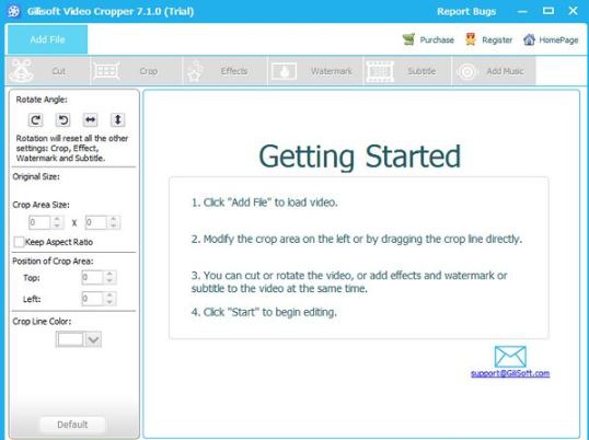 Gilisoft Video Cropper v7.1.5 Gilisoft Video Cropper v7.1.5