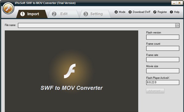 iPixSoft SWF to MOV Converter(SWF转MOV软件) v4.3.0.5 iPixSoft SWF to MOV Converter(SWF转MOV软件) v4.3.0.5