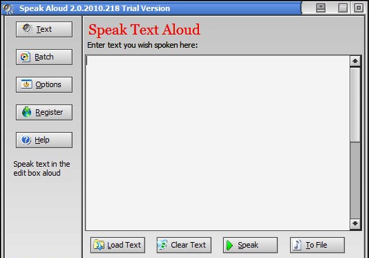 Speak Aloud(文本朗读软件) v2.0.2010.223 Speak Aloud(文本朗读软件) v2.0.2010.223