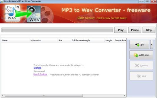 Boxoft MP3 to WAV Converter v1.2.0.5 Boxoft MP3 to WAV Converter v1.2.0.5