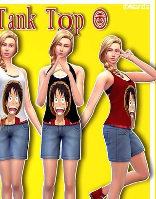 模拟人生4路飞图案上衣MOD v2.32