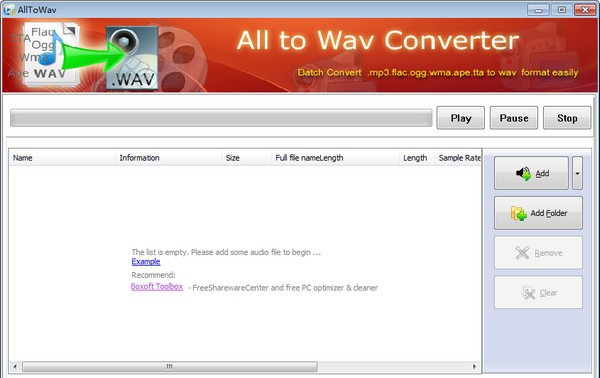 Boxoft All to Amr Converter(音频转换工具) v1.8 Boxoft All to Amr Converter(音频转换工具) v1.8
