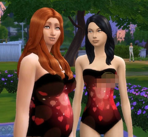 模拟人生4无肩带爱心泳装MOD v2.55 模拟人生4无肩带爱心泳装MOD v2.55