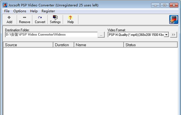 Jocsoft PSP Video Converter(PSP视频转换器) v1.1.6.4 Jocsoft PSP Video Converter(PSP视频转换器) v1.1.6.4