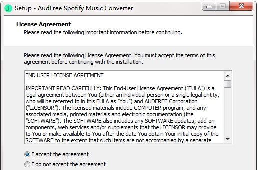 AudFree Spotify Music Converter v1.0.8