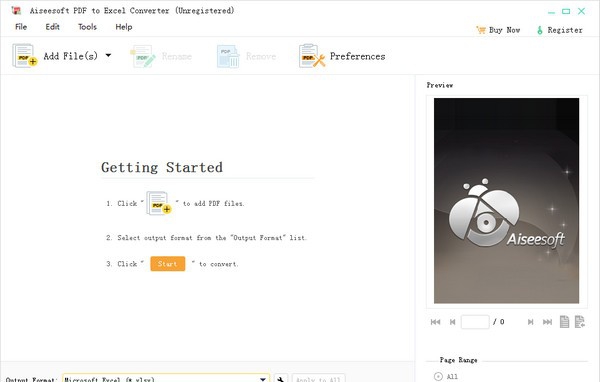 Aiseesoft PDF to Excel Converter(PDF到Excel转换器) v3.3.37 Aiseesoft PDF to Excel Converter(PDF到Excel转换器) v3.3.37