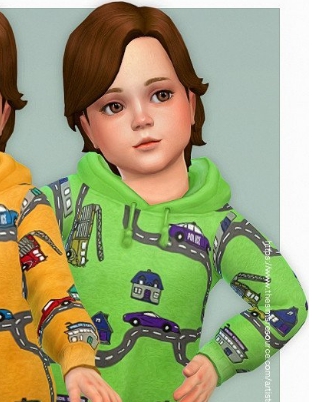 模拟人生4小男孩卡通汽车连帽衫MOD v3.89 模拟人生4小男孩卡通汽车连帽衫MOD v3.89