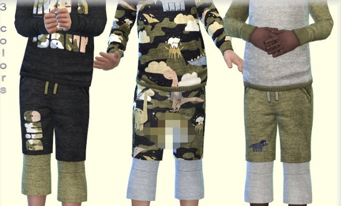 模拟人生4男童可爱恐龙服装MOD v3.85 模拟人生4男童可爱恐龙服装MOD v3.85