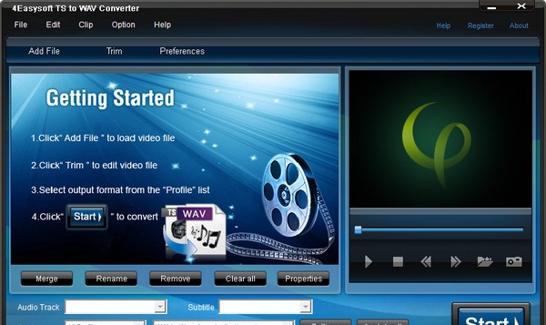 4Easysoft TS to WAV Converter(TS转WAV音频转换器) v3.2.29 4Easysoft TS to WAV Converter(TS转WAV音频转换器) v3.2.29