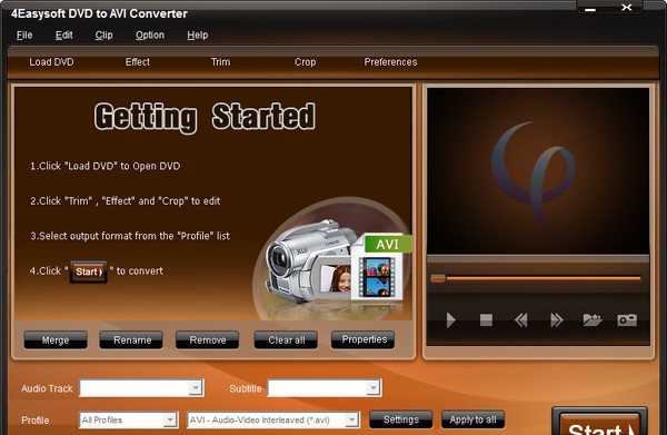 4Easysoft DVD to AVI Converter(DVD到AVI转换器) v3.2.24 4Easysoft DVD to AVI Converter(DVD到AVI转换器) v3.2.24