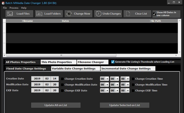 Batch MMedia Date Changer(媒体文件日期转换工具) v1.84 Batch MMedia Date Changer(媒体文件日期转换工具) v1.84