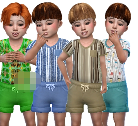 模拟人生4男孩的夏季服装MOD v2.18 模拟人生4男孩的夏季服装MOD v2.18