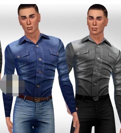 模拟人生4男士紧身牛仔衬衫MOD v3.82 模拟人生4男士紧身牛仔衬衫MOD v3.82
