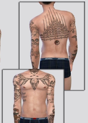 模拟人生4男性大面积纹身MOD v3.54 模拟人生4男性大面积纹身MOD v3.54