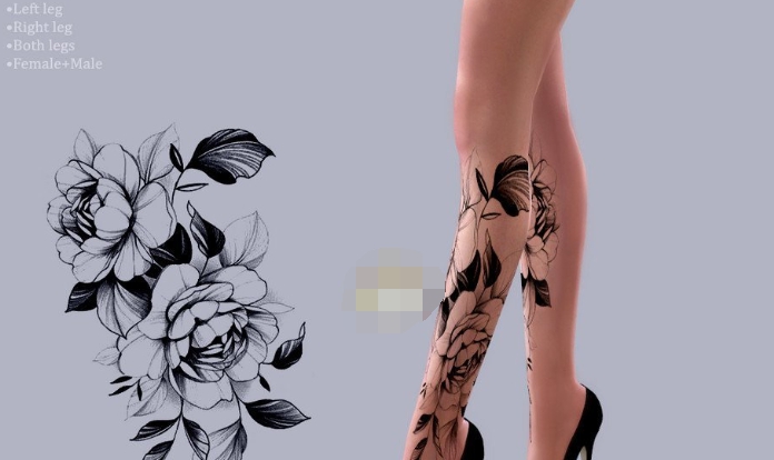 模拟人生4美丽花朵脚部纹身MOD v2.58 模拟人生4美丽花朵脚部纹身MOD v2.58