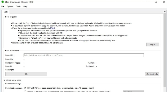 Etas Download Helper(书籍下载助手) v1.0.5 Etas Download Helper(书籍下载助手) v1.0.5
