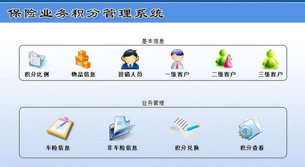 保险业务积分管理系统 v1.5