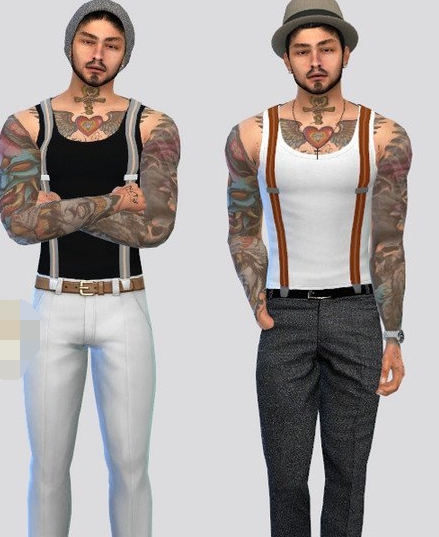 模拟人生4男士的吊带背心长裤MOD v1.5 模拟人生4男士的吊带背心长裤MOD v1.5