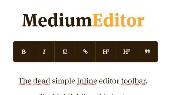 MediumEditor(内联编辑器工具栏) v5.23.8 MediumEditor(内联编辑器工具栏) v5.23.8