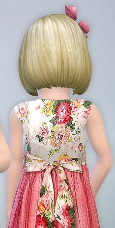 模拟人生4幼儿花卉薄纱连衣裙MOD v1.5 模拟人生4幼儿花卉薄纱连衣裙MOD v1.5