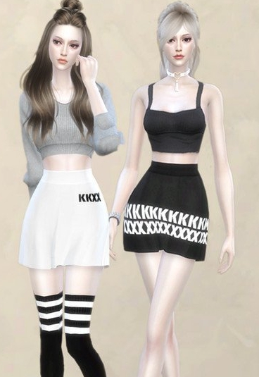 模拟人生4黑白色迷你短裙MOD v1.5 模拟人生4黑白色迷你短裙MOD v1.5