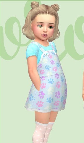 模拟人生4幼儿可爱的吊带长裙MOD v1.5 模拟人生4幼儿可爱的吊带长裙MOD v1.5