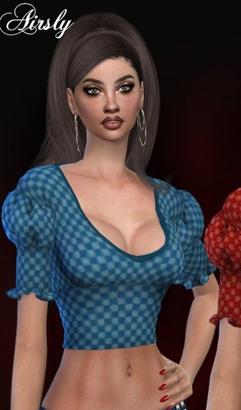 模拟人生4透气花边女性上衣MOD v1.6 模拟人生4透气花边女性上衣MOD v1.6