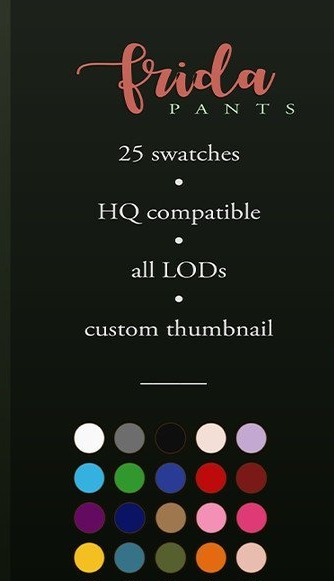 模拟人生4美丽印花宽松长裤MOD v1.2 模拟人生4美丽印花宽松长裤MOD v1.2