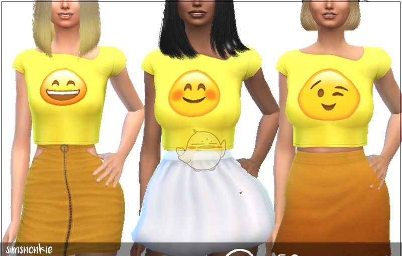 模拟人生4Emoji表情黄色上衣MOD v1.3 模拟人生4Emoji表情黄色上衣MOD v1.3