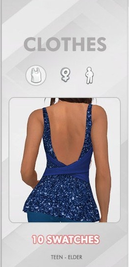 模拟人生4女性闪亮吊带服装MOD v1.5 模拟人生4女性闪亮吊带服装MOD v1.5