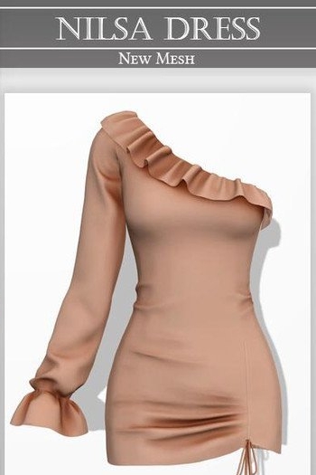 模拟人生4半露肩的女性花边连衣裙MOD v1.5 模拟人生4半露肩的女性花边连衣裙MOD v1.5