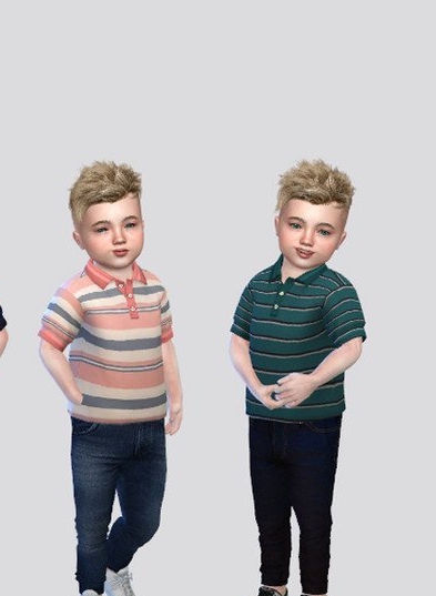 模拟人生4幼儿多款式polo衫MOD v1.5 模拟人生4幼儿多款式polo衫MOD v1.5