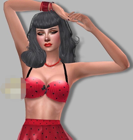 模拟人生4女性吊带西瓜籽泳装MOD v1.3