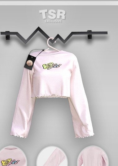 模拟人生4女性简洁印花粉色上衣MOD v1.4