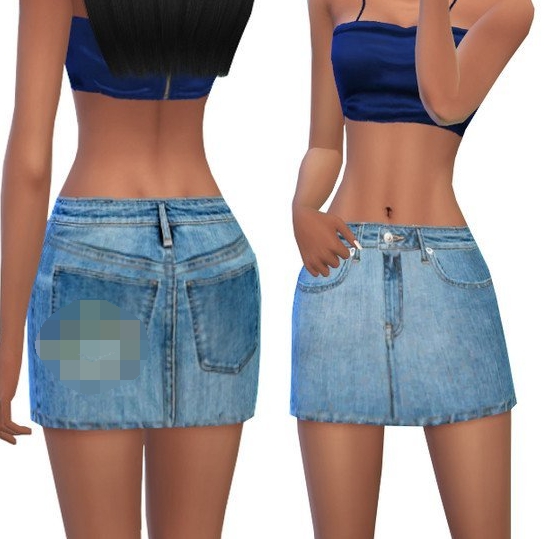 模拟人生4大袋子牛仔短裙MOD v1.5 模拟人生4大袋子牛仔短裙MOD v1.5