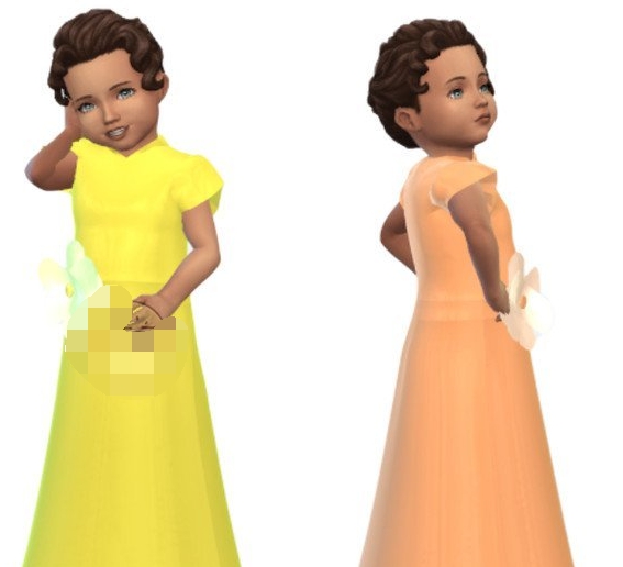 模拟人生4小女孩印花派对连衣裙MOD v1.4 模拟人生4小女孩印花派对连衣裙MOD v1.4