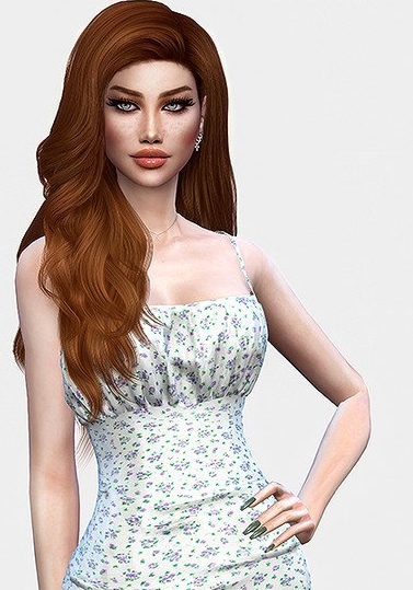 模拟人生4美丽吊带花卉连衣裙MOD v1.3 模拟人生4美丽吊带花卉连衣裙MOD v1.3