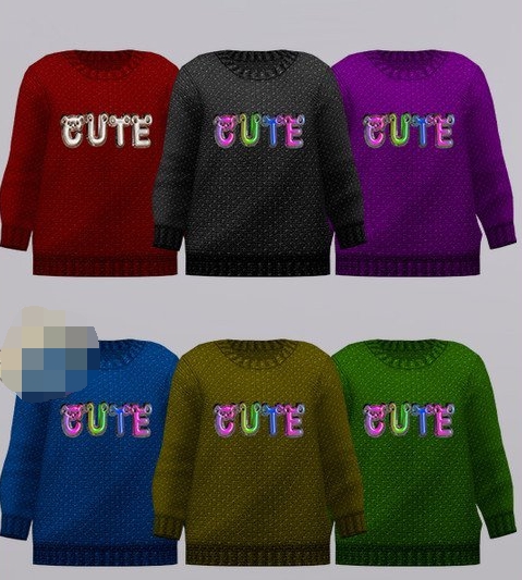 模拟人生4幼儿的可爱毛衣MOD v1.3 模拟人生4幼儿的可爱毛衣MOD v1.3