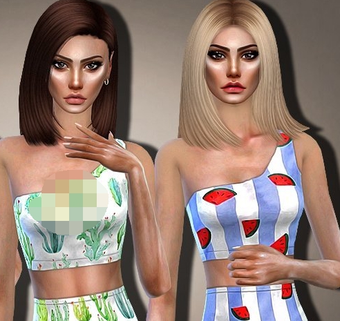 模拟人生4棕榈泉彩色印花泳装MOD v1.4 模拟人生4棕榈泉彩色印花泳装MOD v1.4