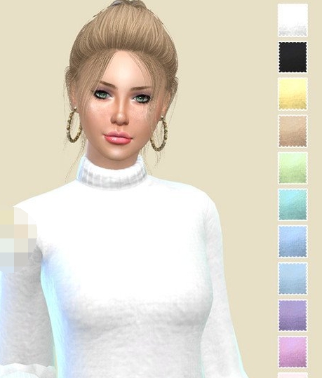 模拟人生4女性露腹纯色毛衣MOD v1.6 模拟人生4女性露腹纯色毛衣MOD v1.6