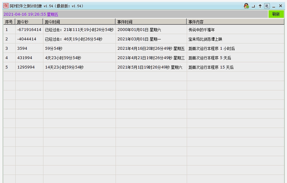 阿P软件之倒计时牌 v1.60
