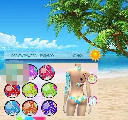 模拟人生4女性性感彩色泳装MOD v1.5 模拟人生4女性性感彩色泳装MOD v1.5