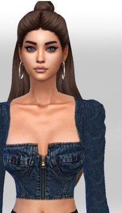 模拟人生4女性长袖牛仔衬衫MOD v1.5 模拟人生4女性长袖牛仔衬衫MOD v1.5