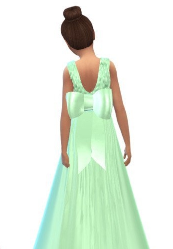 模拟人生4女孩大蝴蝶结礼服MOD v1.4