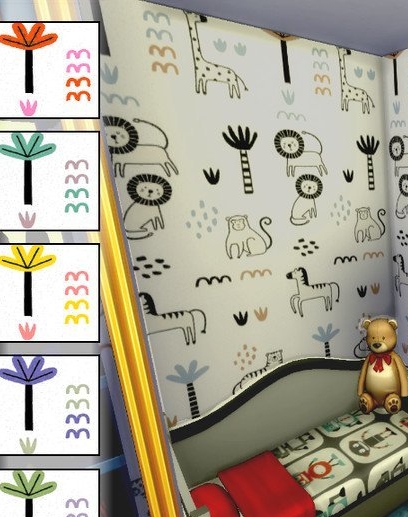 模拟人生4丛林动物简笔画壁纸MOD v1.4 模拟人生4丛林动物简笔画壁纸MOD v1.4