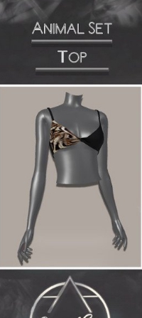 模拟人生4动物印花双色上衣MOD v1.3 模拟人生4动物印花双色上衣MOD v1.3