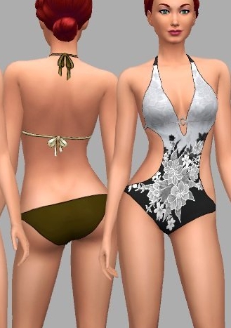 模拟人生4美丽印花刺绣泳装MOD v1.6 模拟人生4美丽印花刺绣泳装MOD v1.6